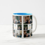 愛と光 |ハヌカー家の写真コラージュ ツートーンマグカップ (正面右)