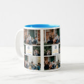 愛と光 |ハヌカー家の写真コラージュ ツートーンマグカップ (正面左)