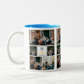 愛と光 |ハヌカー家の写真コラージュ ツートーンマグカップ (左)