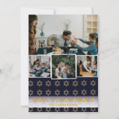 愛と光 |ハヌカー家族の写真コラージュ シーズンカード (正面)