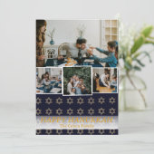 愛と光 |ハヌカー家族の写真コラージュ シーズンカード (スタンド正面)