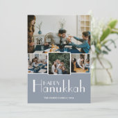 愛と光 |ハヌカー家族の写真コラージュ シーズンカード (スタンド正面)