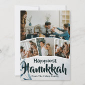 愛と光 |ハヌカー家族の写真コラージュ シーズンカード (正面)