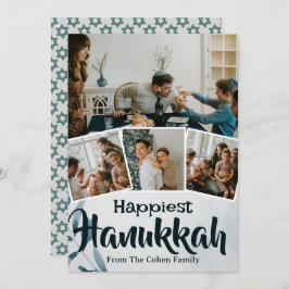 愛と光 |ハヌカー家族の写真コラージュ シーズンカード