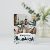 愛と光 |ハヌカー家族の写真コラージュ シーズンポストカード (スタンド正面)