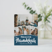 愛と光 |ハヌカー家族の写真コラージュ シーズンポストカード (スタンド正面)