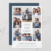 愛と光 |フォトファミ数々のリーハヌカー シーズンカード (正面/裏面)