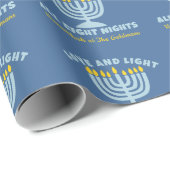 "愛と光"ユダヤ人ハヌカーの8泊 ラッピングペーパー (ロールコーナー)