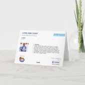 愛と光 - 子供たちのCHOCへのアート サンキューカード (裏面)