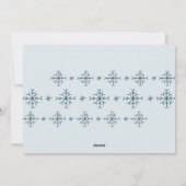 愛と光 |雪モダン片ハヌカー シーズンカード (裏面)