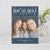 愛と光 | Photo and Stars Hanukka シーズンカード (スタンド正面)