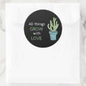 愛と共にシックなモノが成長やる気を起こさせるする ラウンドシール (バッグ)