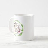 愛と共に成長するモノ コーヒーマグカップ (正面左)