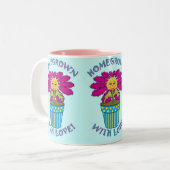 愛と共に故郷で育った ツートーンマグカップ (正面左)