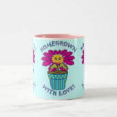 愛と共に故郷で育った ツートーンマグカップ (中央)