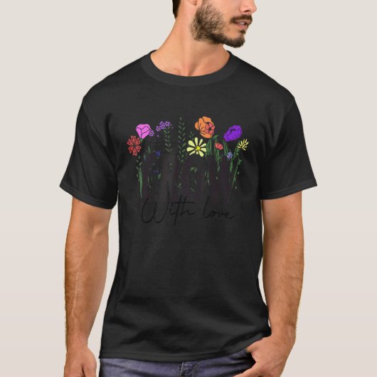 愛と共に育つ野の花 ガーデン ディストレス ガーデン Tシャツ (正面)