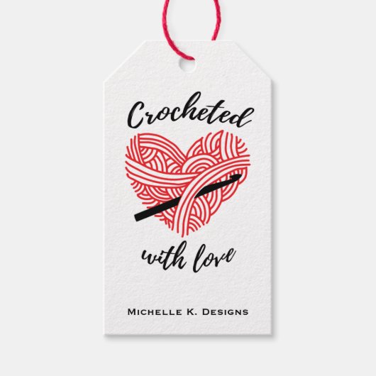 愛と共演/手作り工気に芸品 ギフトタグ (正面)