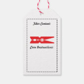 愛と共謀した気にインストラクション ギフトタグ (裏面)