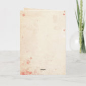 愛と冒険のカップル芸術的のシルエット カード (裏面)