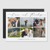 愛と写感謝してい真のコラージュ結婚のお礼 (正面/裏面)