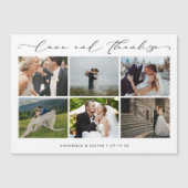 愛と写感謝してい真のコラージュ結婚のお礼 (正面)