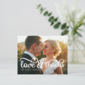 愛と写感謝してい真のサンキューカード 招待状 (スタンド正面)