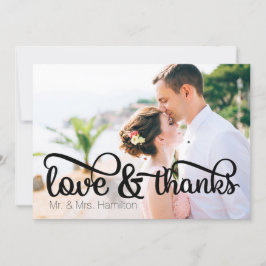 愛と写感謝してい真のサンキューカード 招待状