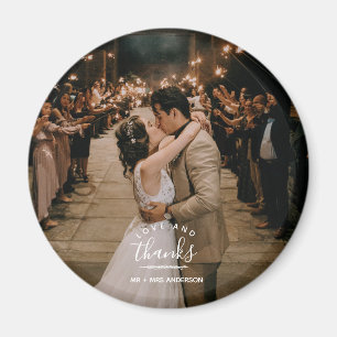愛と写真ありがと結婚う マグネット