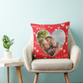 愛と写真信じのバレンタパーソナライズされたーギフト クッション (椅子)