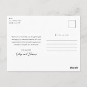 愛と写真感謝していコラージュ新生児ありがとうP ポストカード (裏面)