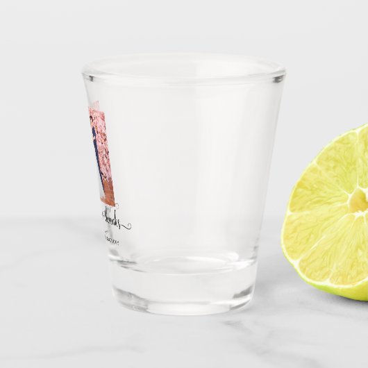 愛と写真感謝していスエレガントクリッ結婚ト ショットグラス (右)