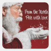 愛と北極から – Santa Claus Square スクエアシール (正面)