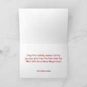 愛と医療クリスマスの挨拶 シーズンカード (内部)