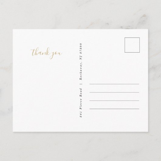 愛と卒業感謝してい写真のコラージュ ポストカード (裏面)