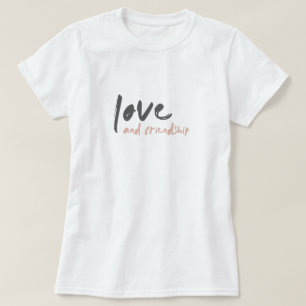 愛と友情   モダン Forever Friend Bestie Tシャツ