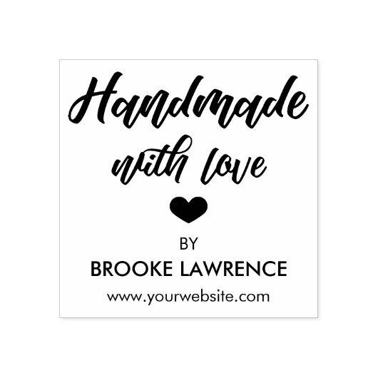 愛と名前で手作りハート ラバースタンプ (インプリント)