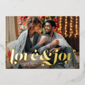 愛と喜はっきりしたび一枚 箔シーズンカード (正面)