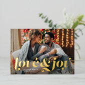 愛と喜はっきりしたび一枚 箔シーズンカード (立ち正面)