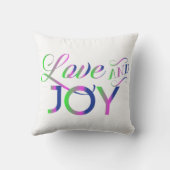 愛と喜びのカラフルさ クッション (裏面)