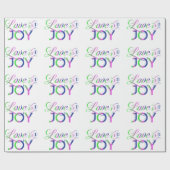 愛と喜びのカラフルな包装紙 ラッピングペーパー (フラット)