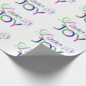 愛と喜びのカラフルな包装紙 ラッピングペーパー (角)