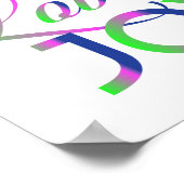 愛と喜びのポスカラフルター ポスター (角)