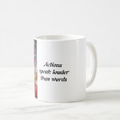 愛と喜びをお届けするカップ コーヒーマグカップ (正面右)