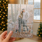 愛と喜びを抱く |スタイリッシュトレンディー写真 シーズンカード