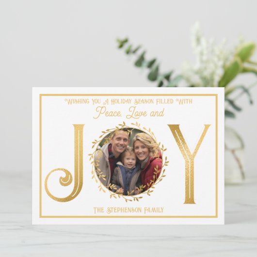 愛と喜びを願うホリデーシーズン シーズンカード (スタンド正面)