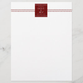 愛と喜びクリスマスレター紙