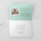 愛と喜びクリスマス第1回写真結婚の シーズンカード (内部)