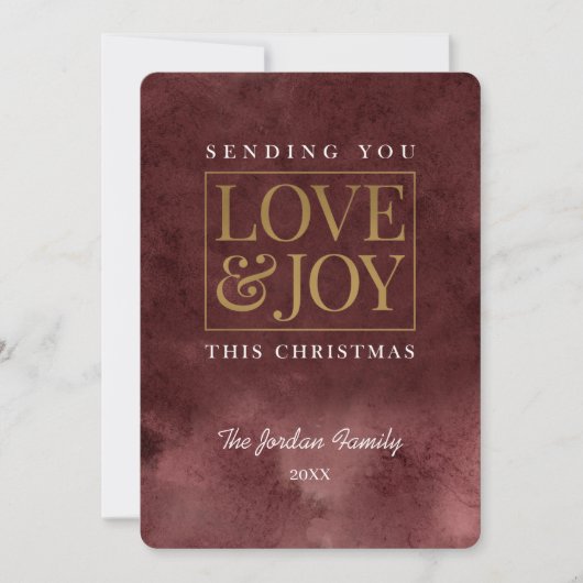 愛と喜びバーガンディエメラルド シーズンカード (正面)