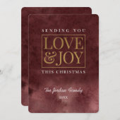 愛と喜びバーガンディエメラルド シーズンカード (正面/裏面)