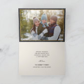 愛と喜びフォイルフェイク2写真折り畳み シーズンカード (内部)